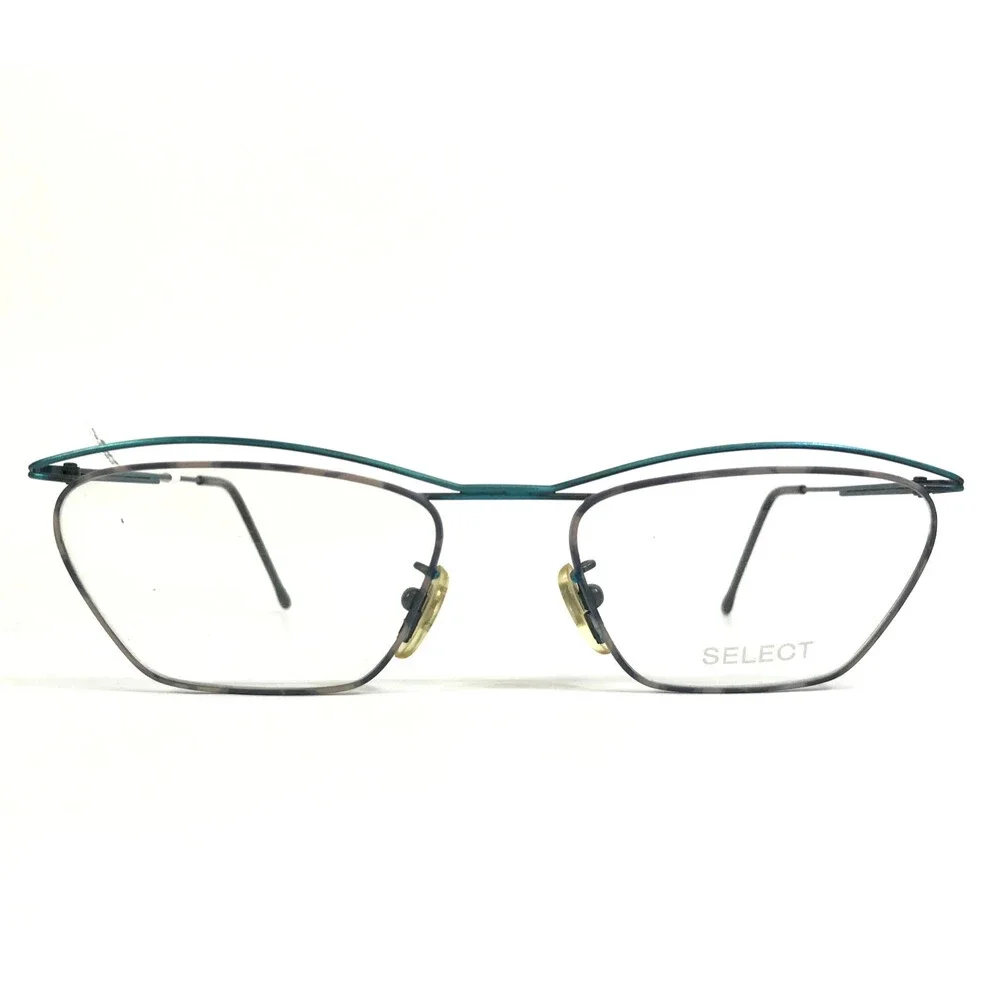 Select Eyeglasses Frames MOD.5020 COL.1124 Blue Pink Cat Eye Wire Rim 54-19-123